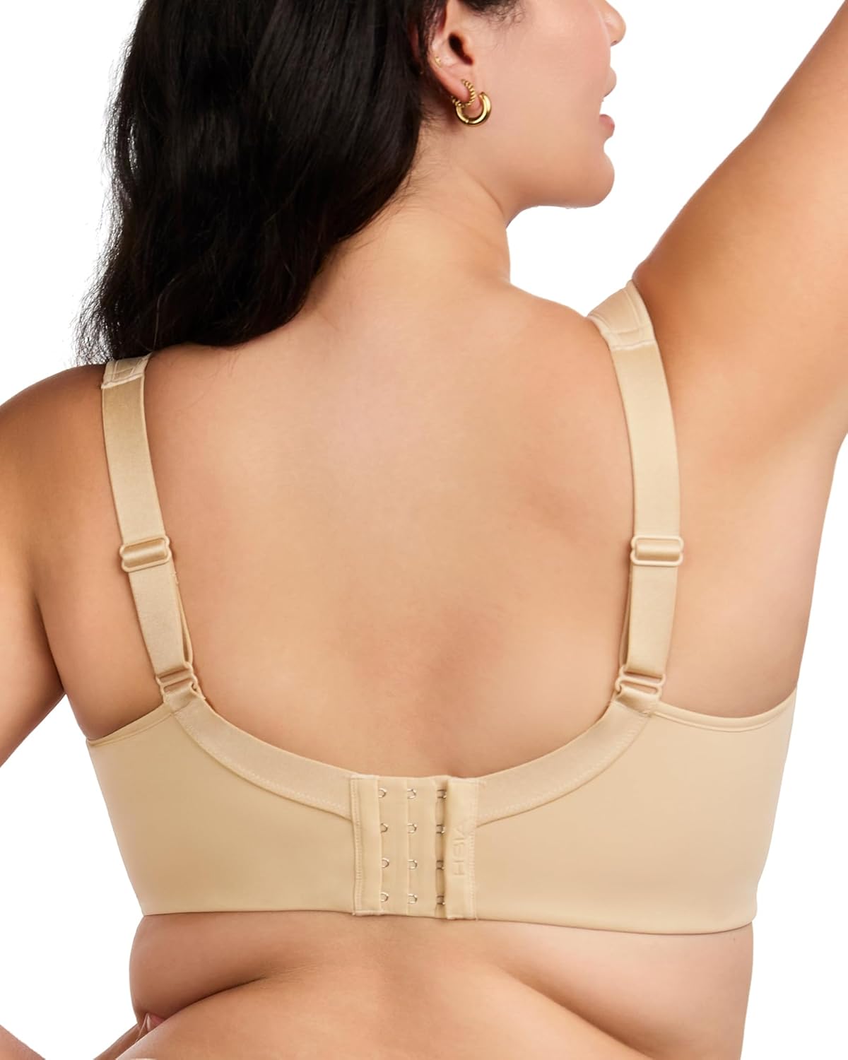 HSIA Bras for Women Minimizer Full Coverage, Plus Size T Shirt Unlined Underwire Smooth Bra, Seamless Cups Joan Ultimate Soft