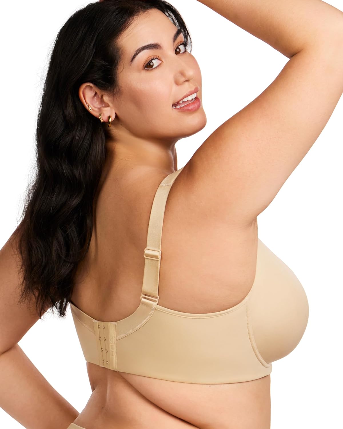 HSIA Bras for Women Minimizer Full Coverage, Plus Size T Shirt Unlined Underwire Smooth Bra, Seamless Cups Joan Ultimate Soft