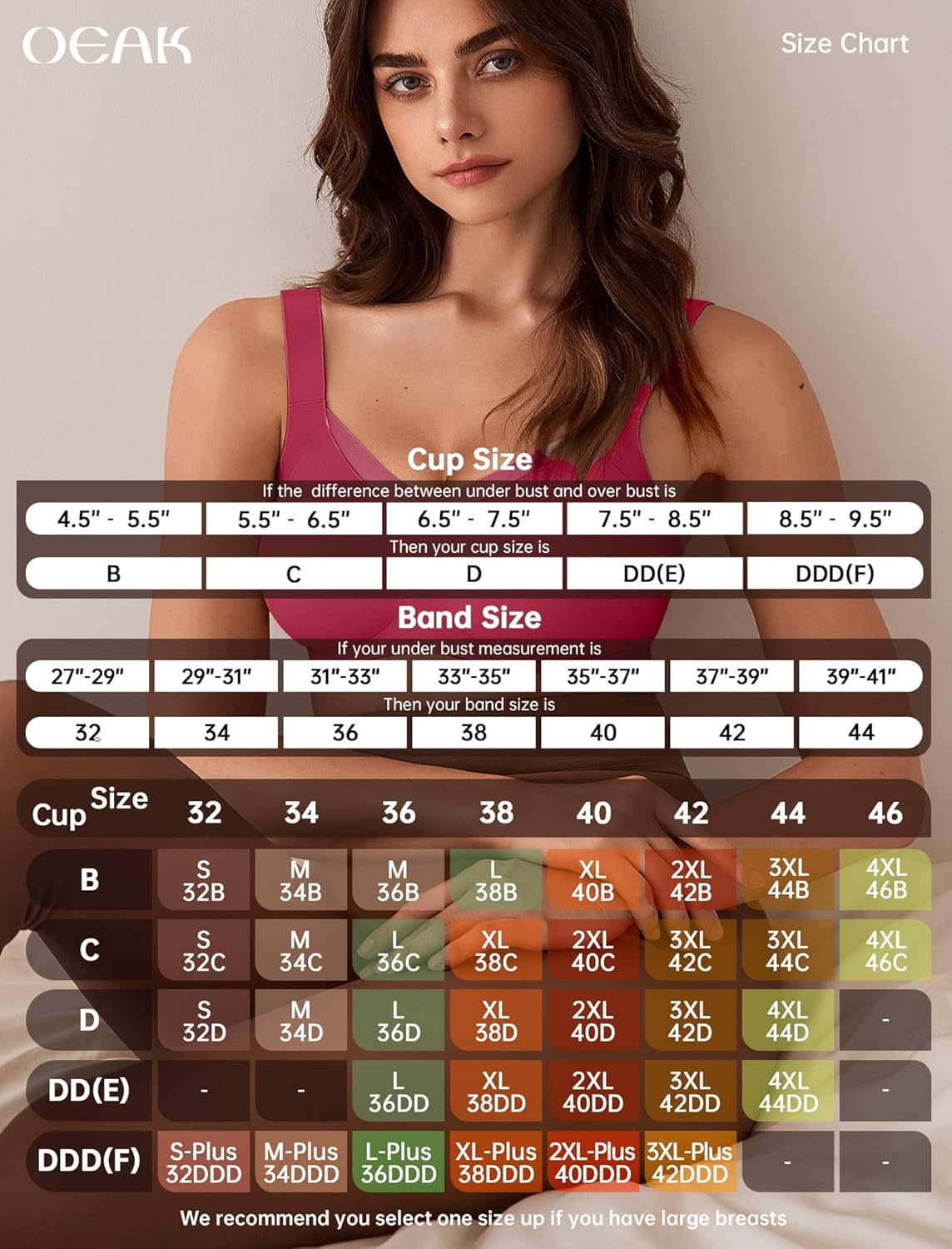 OEAK Womens Wireless Jelly Bras V Mesh Comfortable Bralette Supportive Tshirt Bra No Underwire Seamless Push Up Everyday Bras